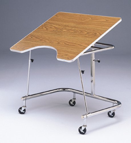 Mobile height deals adjustable table